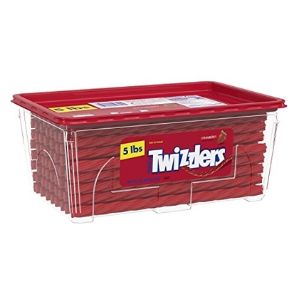 People recommend "TWIZZLERS Licorice Halloween Candy, Strawberry, 5 Pound"