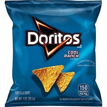 People recommend "Doritos Cool Ranch Flavored Tortilla Chips, 1 Ounce (Pack of 40)"